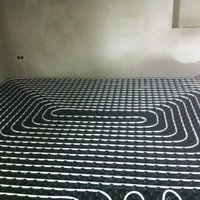 Verlegung einer Fußbodenheizung