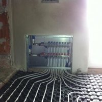 Verlegung einer Fußbodenheizung